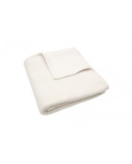 Couverture 75x100cm Basic Knit Ivory/Coral fleece