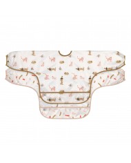 Bavoirs manches longues avec poche (2pcs), Little Mateys orange épicée