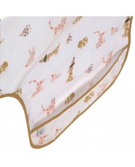 Bavoirs manches longues avec poche (2pcs), Little Mateys orange épicée