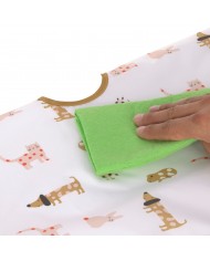 Bavoirs manches longues avec poche (2pcs), Little Mateys orange épicée