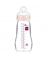 Biberon en verre 260 ml - 2mois+ - Matt Blush