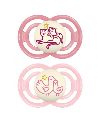 Sucettes Perfect - Night - 6-16 mois - Pink Sucettes Perfect - Night - 6-16 mois - Pink