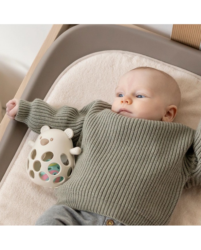 Hochet avec balle - Ours - Silicone argile