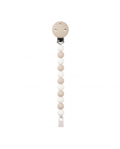 Attache-Sucette - Silicone Argile Blanc