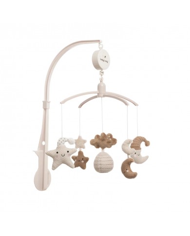 Mobiles musical Heaven clay/warm linen