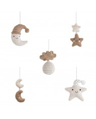 Mobiles musical Heaven clay/warm linen