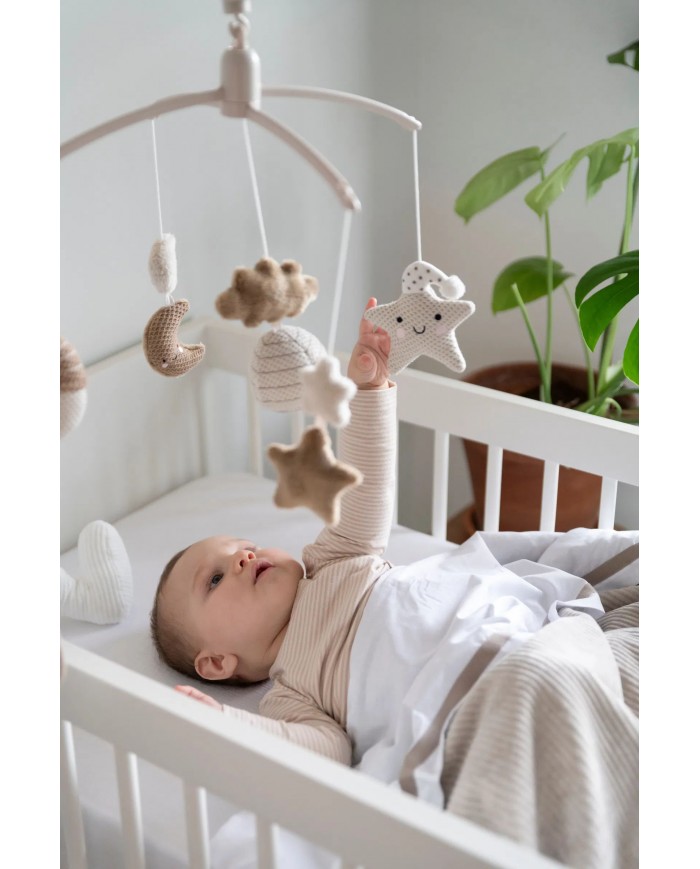 Mobiles musical Heaven clay/warm linen