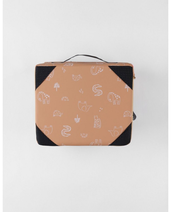 Rehausseur chaise déperlant, caramel