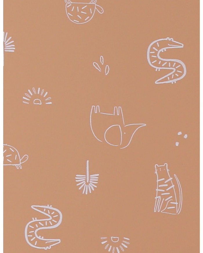 Rehausseur chaise déperlant, caramel