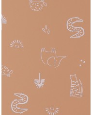 Rehausseur chaise déperlant, caramel