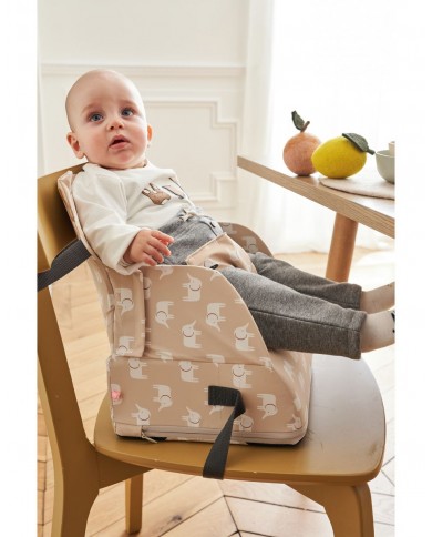 Rehausseur chaise déperlant, beige