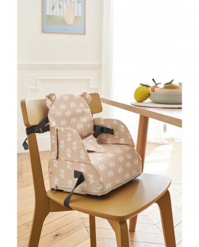 Rehausseur chaise déperlant, beige