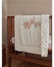 Couverture 75x100 cm en Veloudoux - Bali et Moka