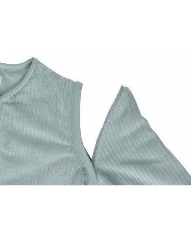 Gigoteuse avec Manches Amovibles Ronde 90cm Rib - Sea Green