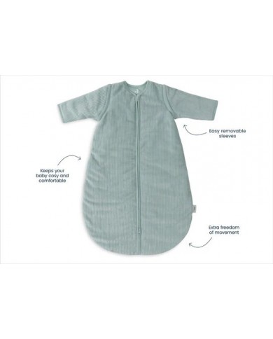 Gigoteuse avec Manches Amovibles Ronde 90cm Rib - Sea Green