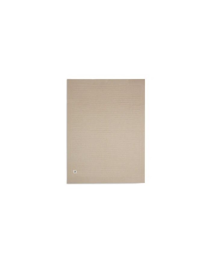 Couverture Lit de Bébé 100x150cm Pure Knit - Nougat - GOTS