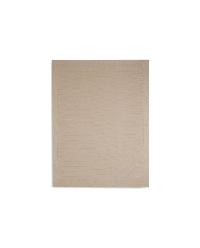 Couverture Lit de Bébé 100x150cm Pure Knit - Nougat - GOTS