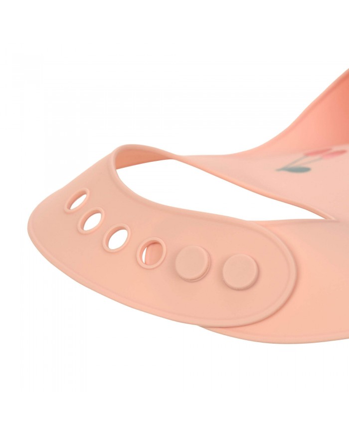 Bavoir en silicone - Happy Fruits, Cerise