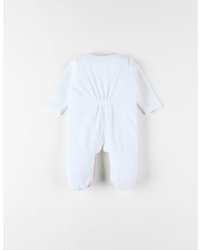 Pyjama Popsie en velours, écru