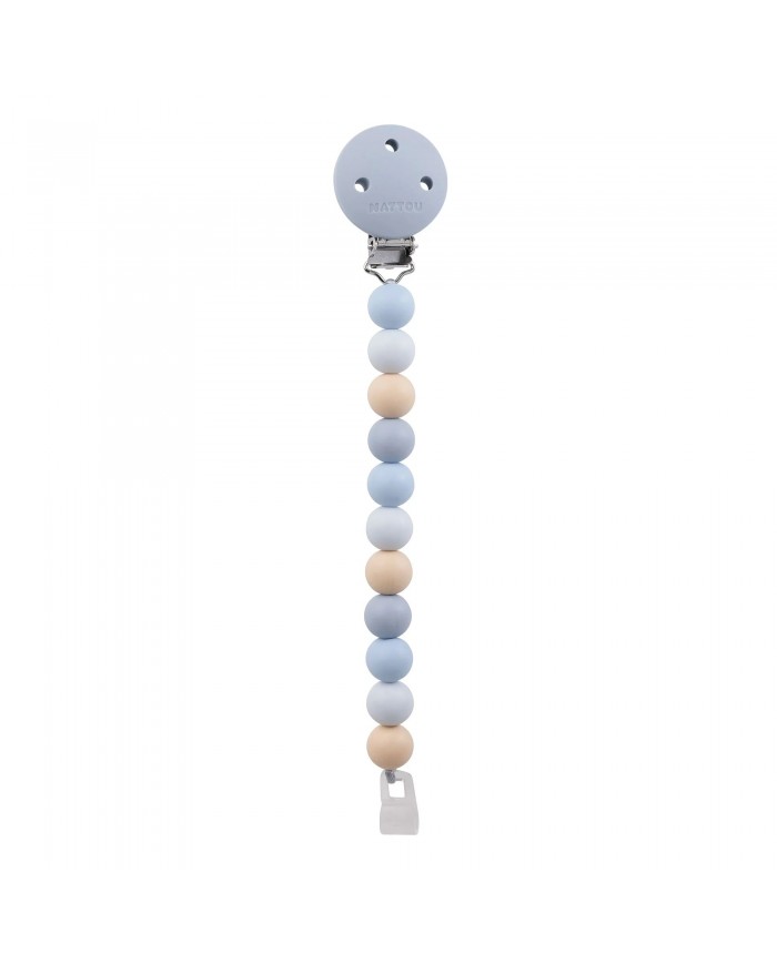 Attache-Sucette Silicone - Multi Bleu