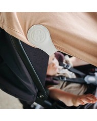 Set clips magnétiques en cuir Cloby - Beige