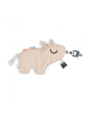 Doudou attache-sucette - Dotti - Sable