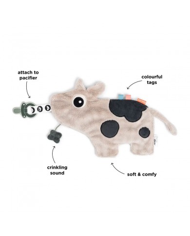 Doudou attache-sucette - Dotti - Sable