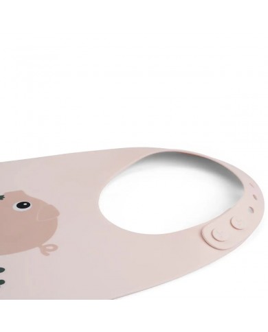 Bavoir silicone - Pigee - Powder Bavoir silicone - Pigee - Powder