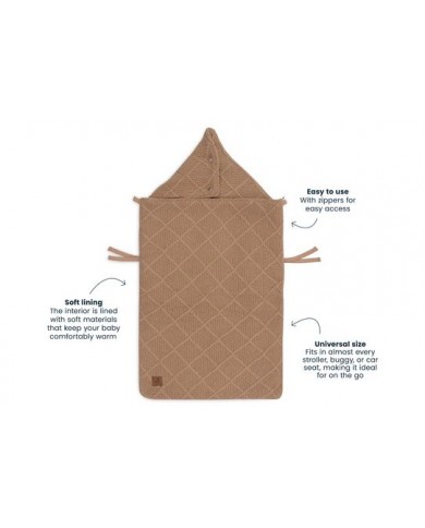 Nid d'Ange groupe 0+ 3/5 points Check Knit - Biscuit