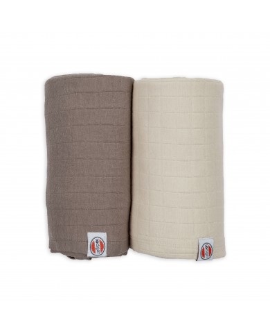 Lot de 2 tétras 110x110 cm - Birch/Buffalo