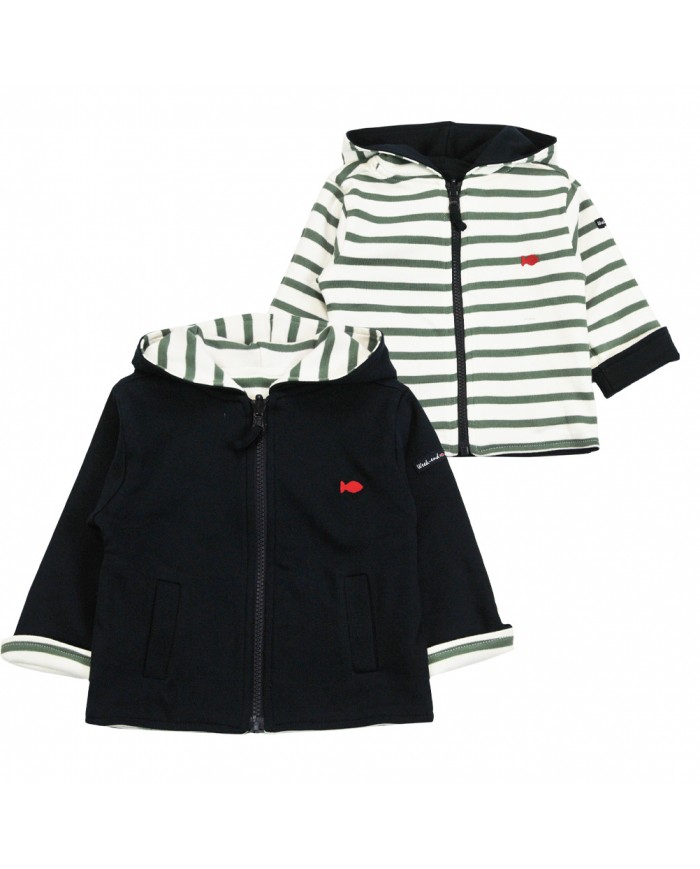 Gilet réversible à capuche Billys - Navy