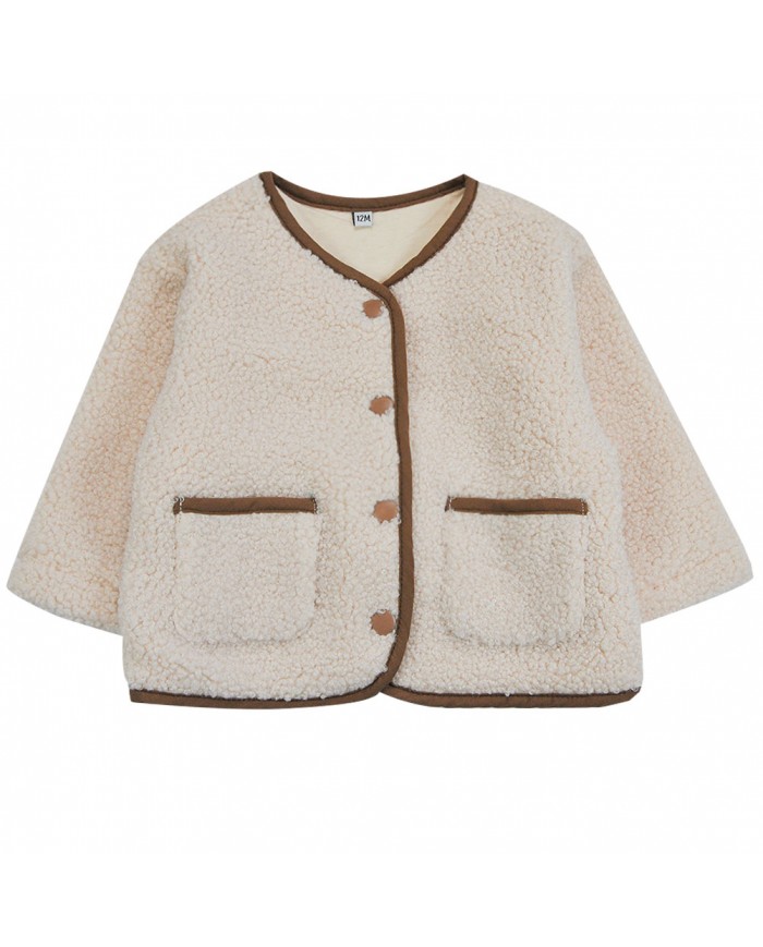 Veste sherpa Douchka - Ecru