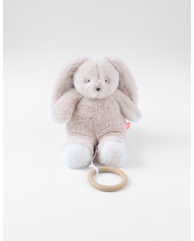 Peluche mini-musicale 20cm - Moka