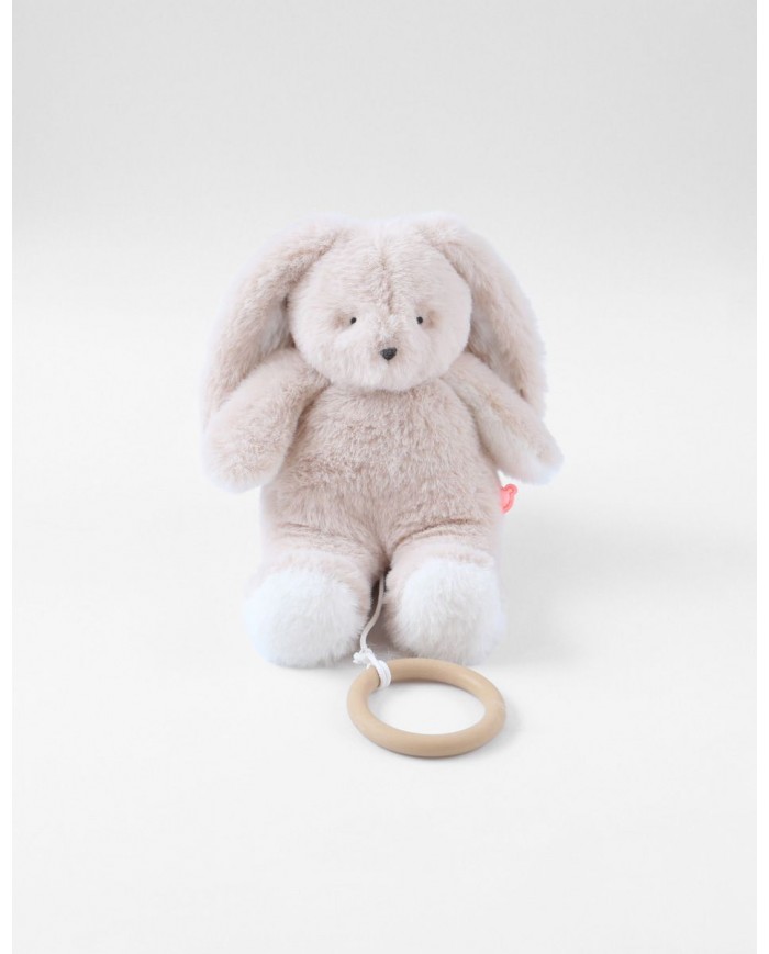 Peluche mini-musicale 20cm - Moka