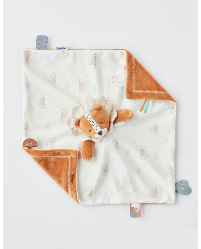 Doudou jour & nuit Babou, caramel/écru