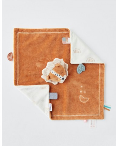 Doudou jour & nuit Babou, caramel/écru