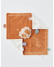 Doudou jour & nuit Babou, caramel/écru