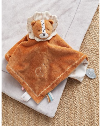 Doudou jour & nuit Babou, caramel/écru