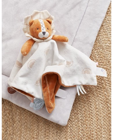 Doudou jour & nuit Babou, caramel/écru