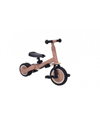 Tricycle 4 en 1 avec barre de poussée LIO - brun macchiato