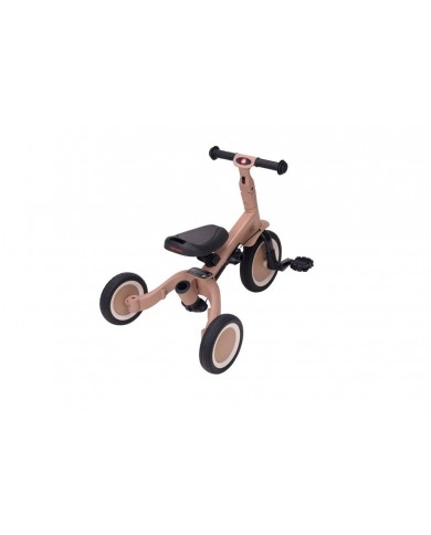 Tricycle 4 en 1 avec barre de poussée LIO - brun macchiato