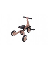 Tricycle 4 en 1 avec barre de poussée LIO - brun macchiato