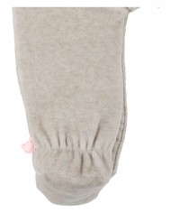 Pyjama en velours beige brodé – Orso