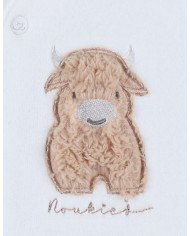 Pyjama en velours blanc brodé – Fluffy