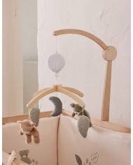 Mobile musical avec bras en bois – Orso & Fluffy