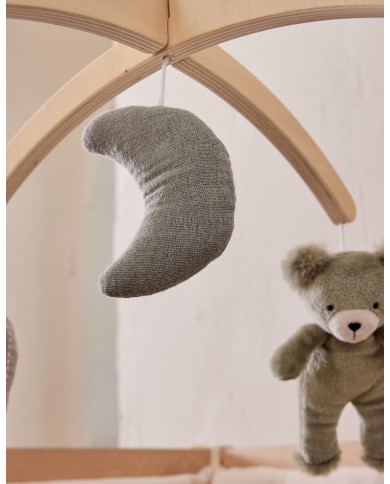 Mobile musical avec bras en bois – Orso & Fluffy
