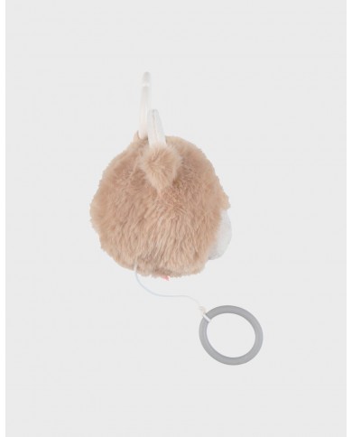Peluche musicale Fluffy en Veloudoux® beige