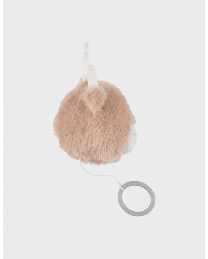 Peluche musicale Fluffy en Veloudoux® beige