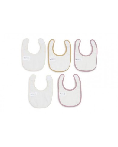 Lot de 5 Bavoirs Jersey imperméable - Flower Fairies