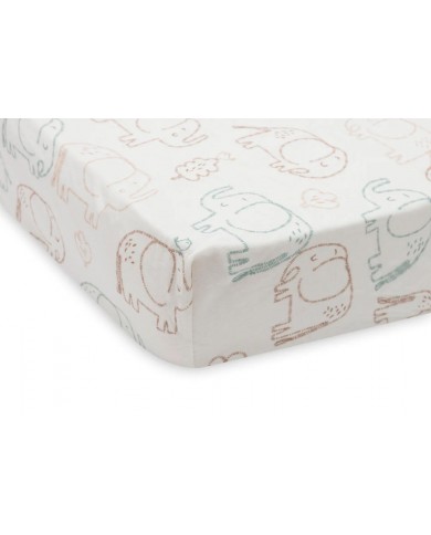 Drap-housse Jersey 40/50x80/90cm - Elephant Tales